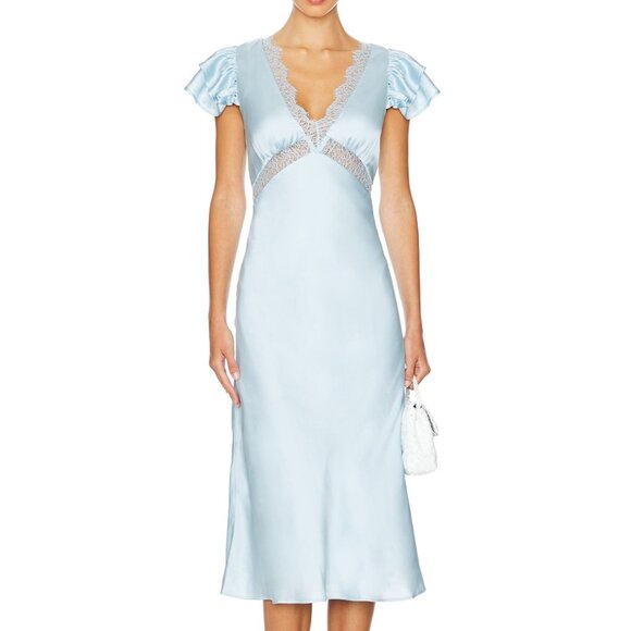 Tularosa Dresses & Skirts - Kayla Midi Dress in Dream Blue